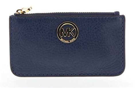 michael kors fulton leather key pouch|Michael Kors Fulton Key Pouch, Navy, NWT .